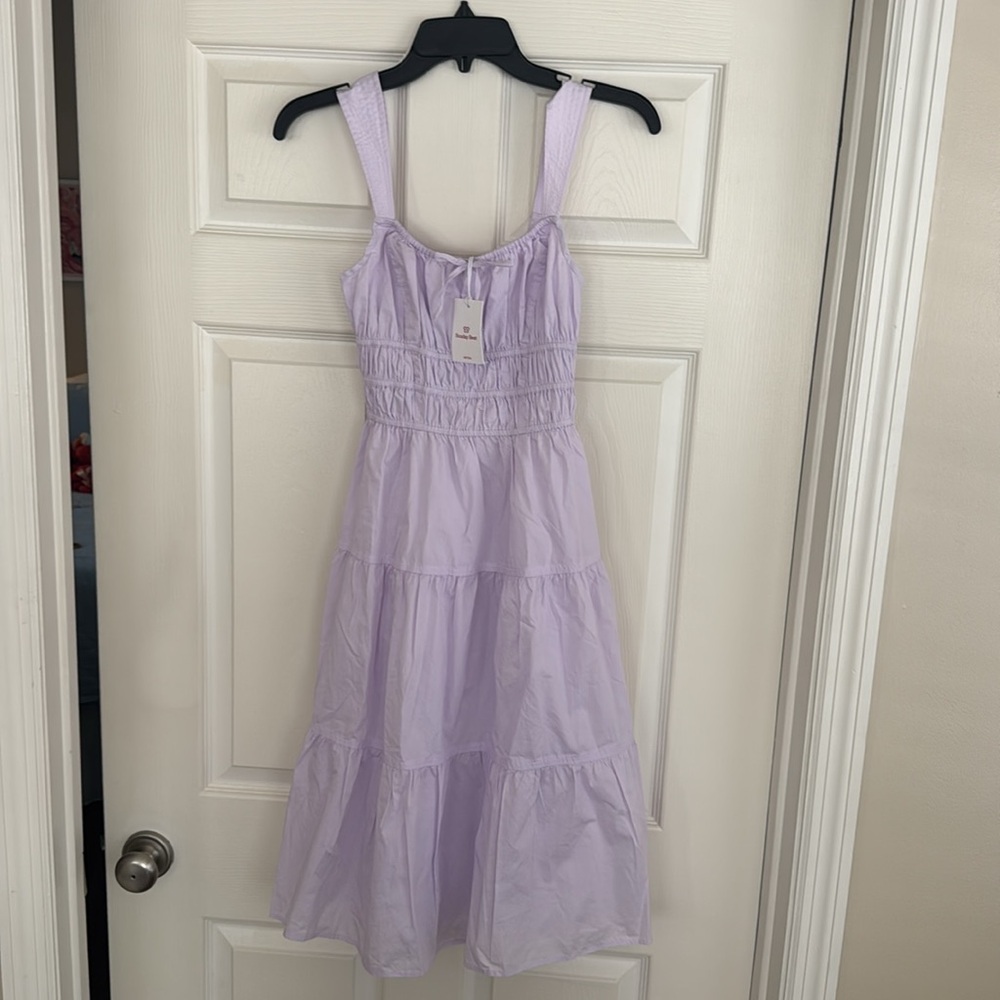 Aritzia Sunday Best Martine Poplin Midi Dress - Picture 4 of 13